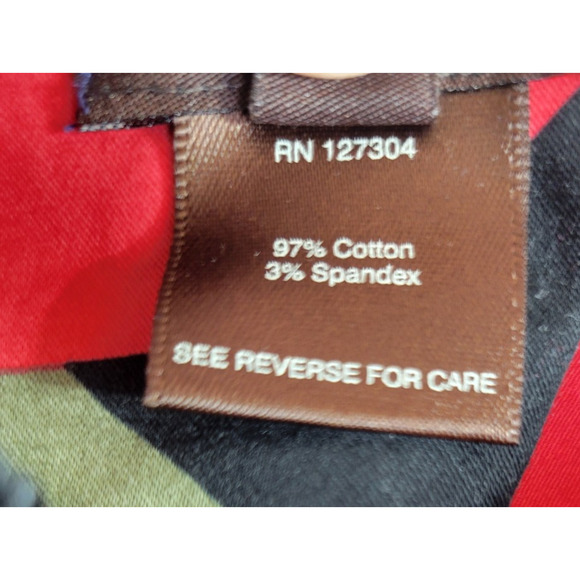 Multiples Red Floral Zip Front Relaxed Long Sleeve Jacket Women's Size Medium - Picture 11 of 12